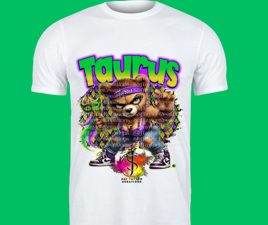 Mean Girl Zodiac Mardi Gra Bear