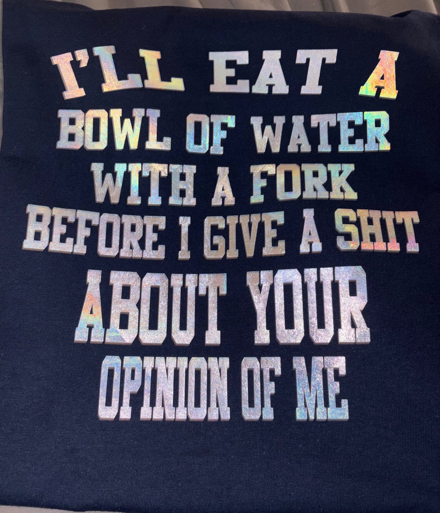 Eat a bowl of water with a Fork