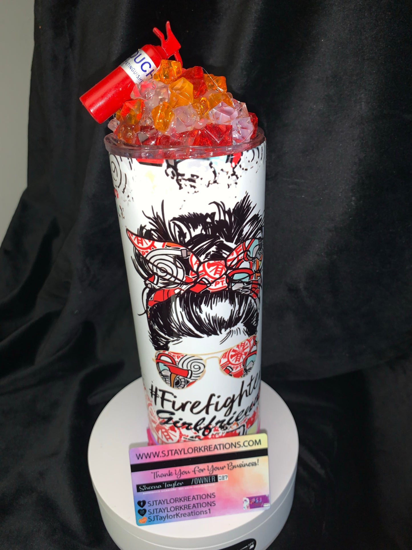 Firefighter Girl/ Girl Friend Tumbler