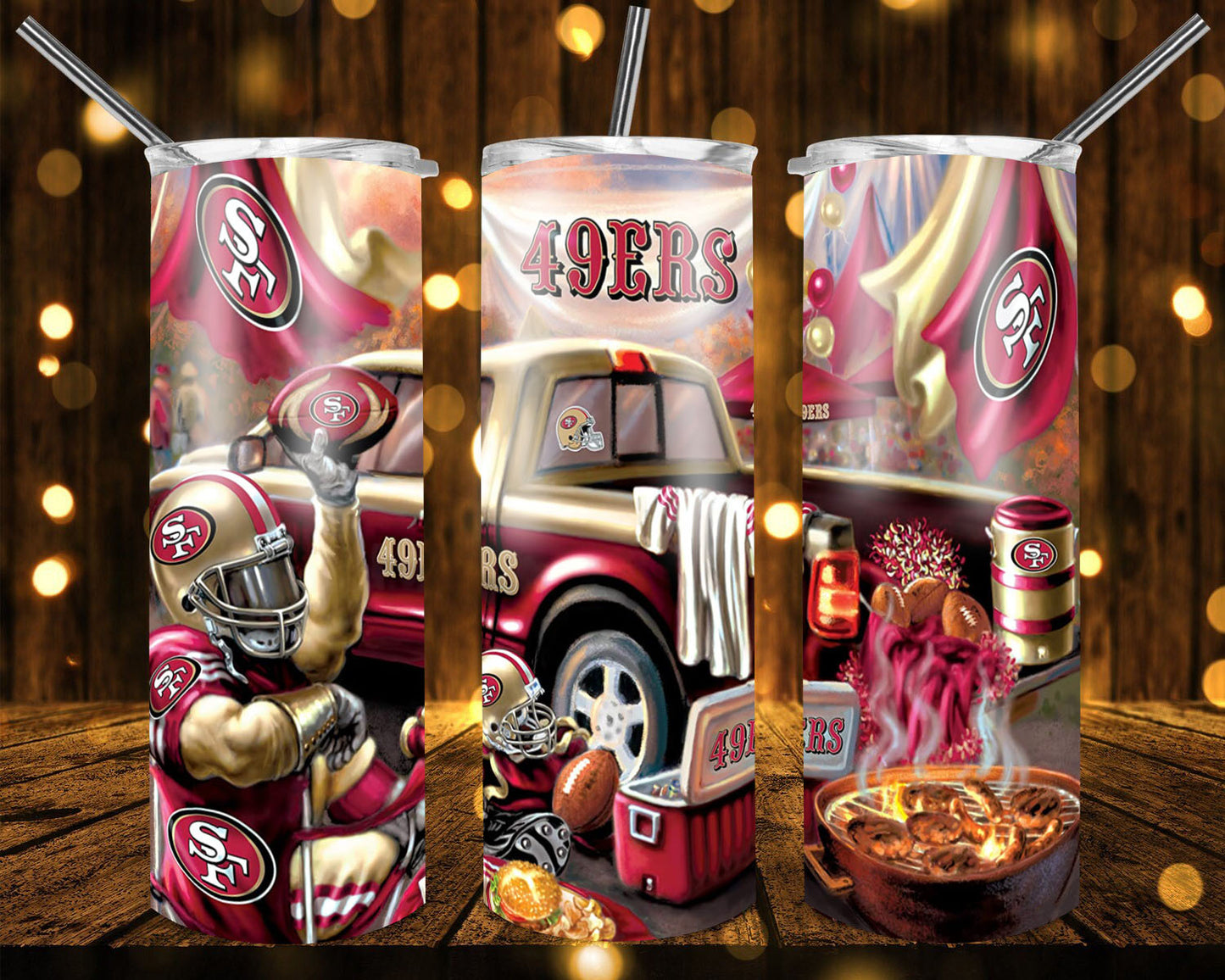 NFL Game Day  Inspired  20 0z Tumbler