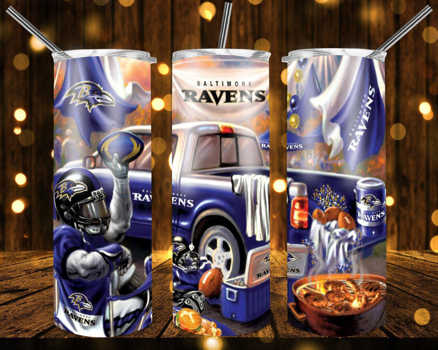 NFL Game Day  Inspired  20 0z Tumbler