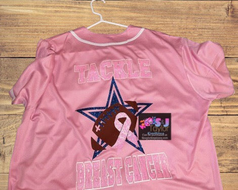 Tackle Breast Cancer Football Jersey