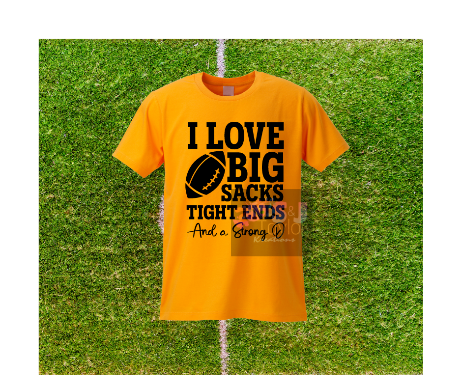 I love Big Sacks ,Tight Ends, and a STRONG D (V-Neck)