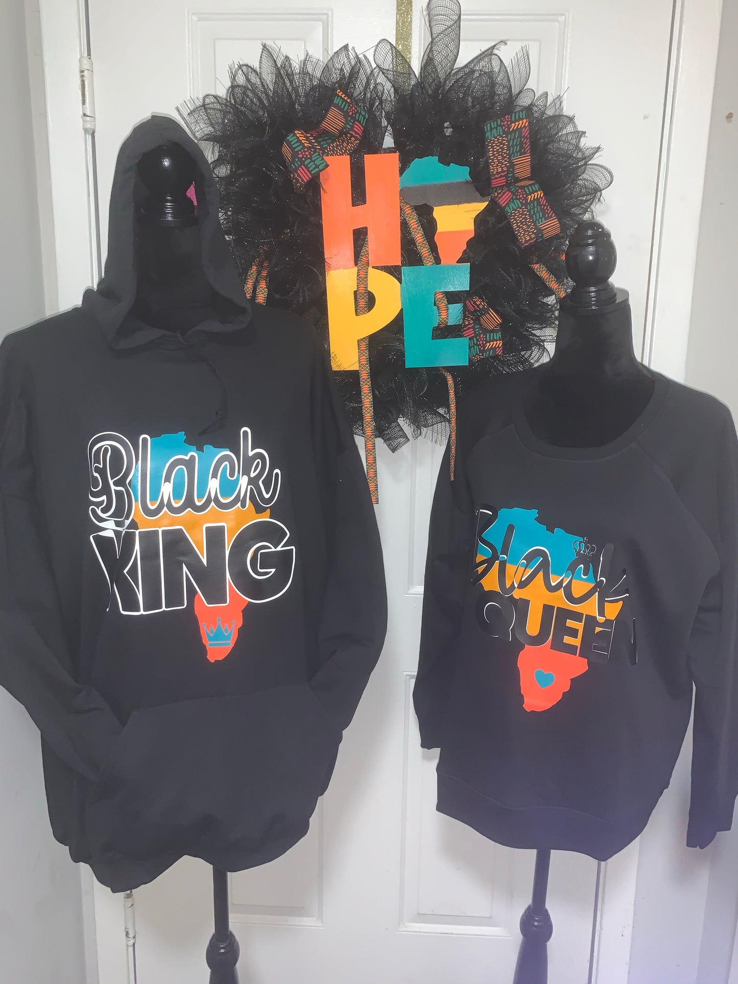 Black King/ Black Queen Hoodie