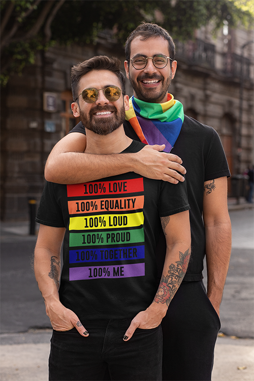 100% Pride T-shirts