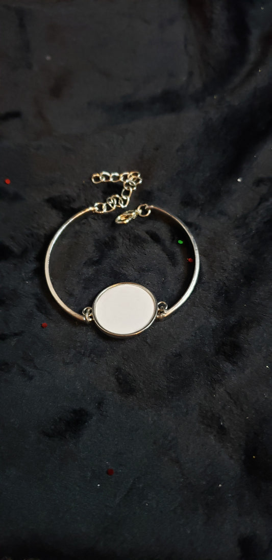 Silver photo bracelet