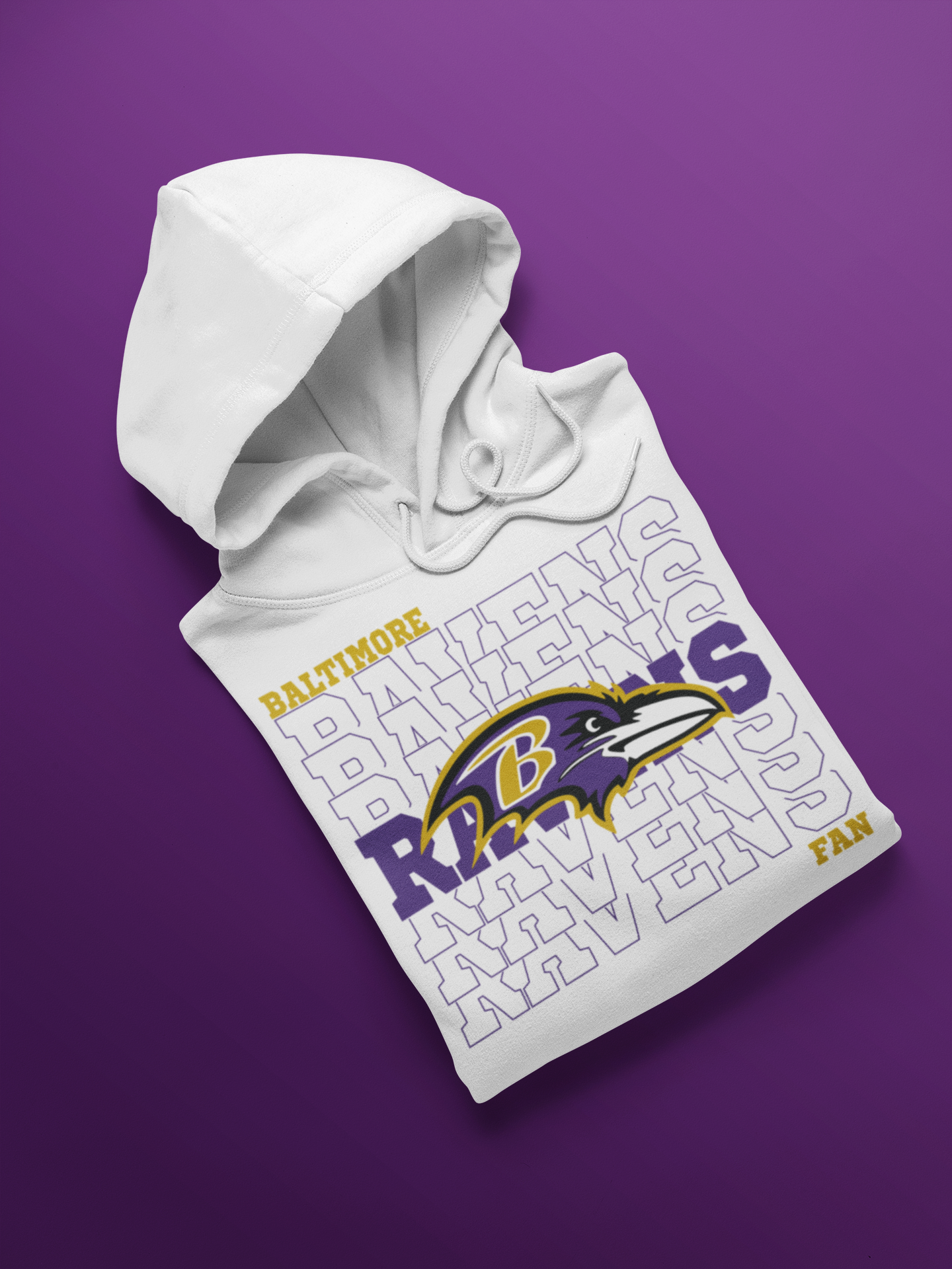 Football Stacked Hoodies