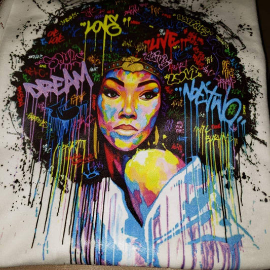 Dream, Love, Live Afro girl