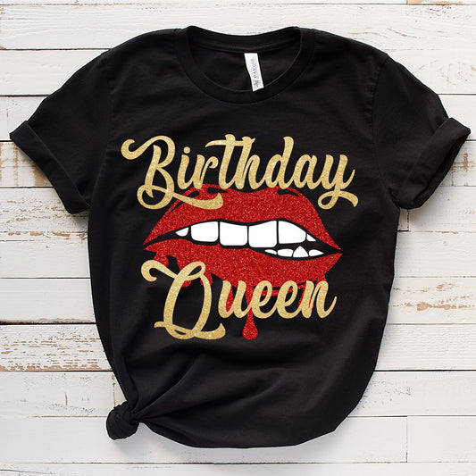 Birthday Queen Drip Lips