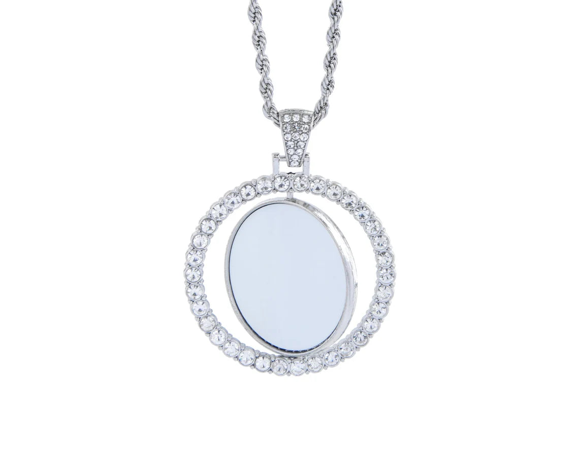 Rotating Circle Pendant Necklaces