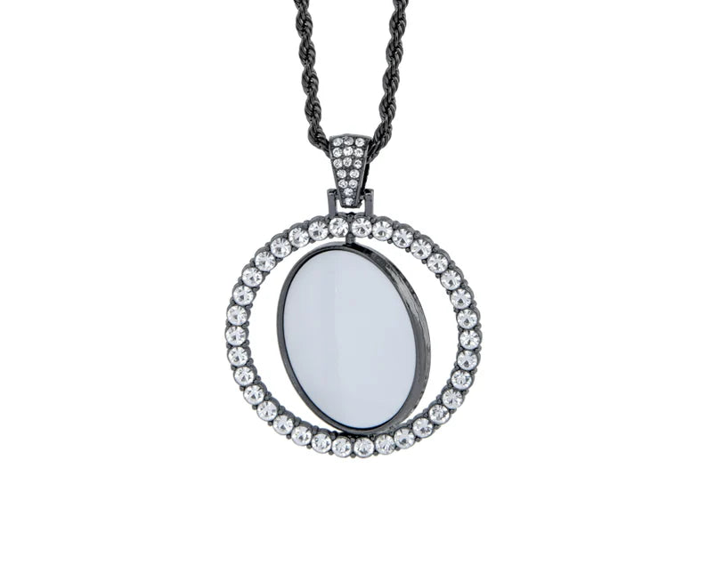 Rotating Circle Pendant Necklaces