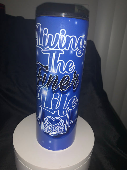 Zeta Phi Beta inspired Tumbler