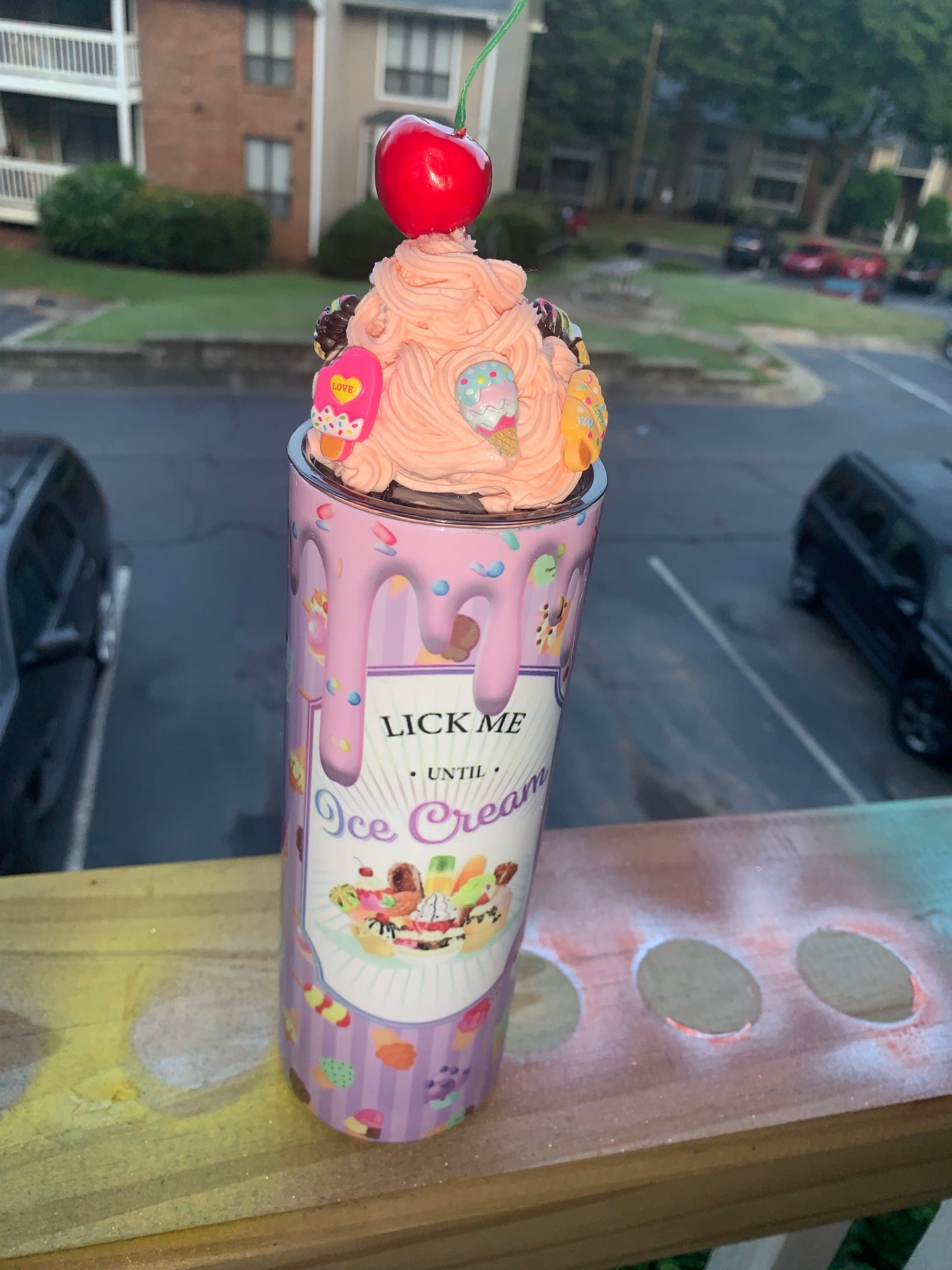 Lick me until Ice Cream 20oz Tumbler